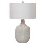 Felipe Table Lamp, Light Gray