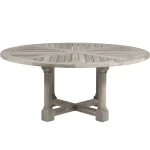 Lakeshore Teak Round Outdoor Pedestal Table 72 In. W X 30.75 In. H - Image 4