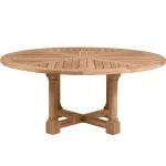 Lakeshore Teak Round Outdoor Pedestal Table 72 In. W X 30.75 In. H - Image 5