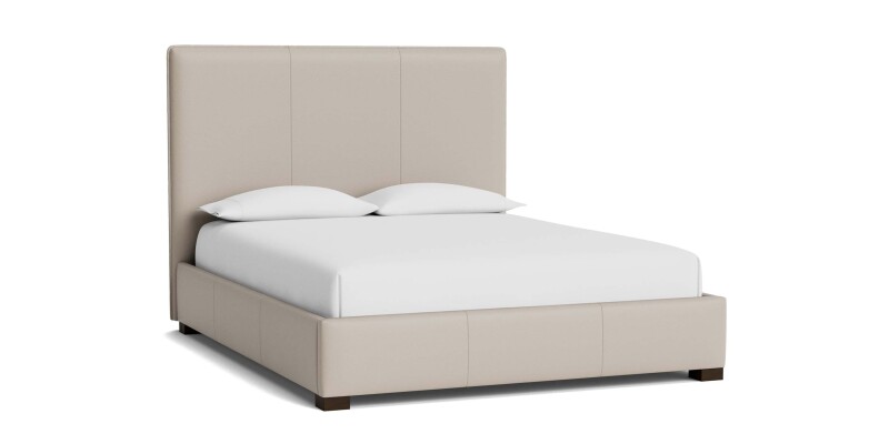 Madison Leather Upholstered Platform Bed