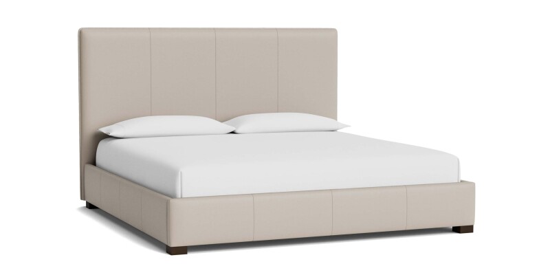 2828KP69LKIT54-101394696 Madison Leather Upholstered Platform Bed - Image 1