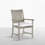 Croquet Teak Outdoor Arm Chair - Image 8