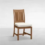 Croquet Teak Outdoor Side Chair - Image 5
