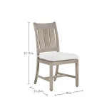 Croquet Teak Outdoor Side Chair - Image 6