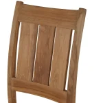 Croquet Teak Outdoor Side Chair - Image 7