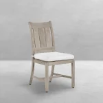 Croquet Teak Outdoor Side Chair - Image 8