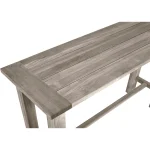 Croquet Teak Rectangle Outdoor Bar Table 71 In. W X 41.87 In. H - Image 10