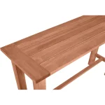 Croquet Teak Rectangle Outdoor Bar Table 71 In. W X 41.87 In. H - Image 11