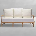 Croquet Teak Outdoor Sofa - Image 4