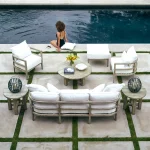 Croquet Teak Round Outdoor End Table 24.25 In. W X 22.87 In. H - Image 8