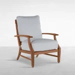 Croquet Teak Outdoor Lounge Chair - Image 6