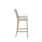 Croquet Teak Outdoor Bar Stool 30 In. - Image 3