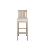 Croquet Teak Outdoor Bar Stool 30 In. - Image 10