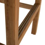 Croquet Teak Outdoor Bar Stool 30 In. - Image 7