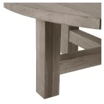 Croquet Teak Round Outdoor Coffee Table 40. 25 In. W X 16.5 In. H - Image 5