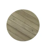 Croquet Teak Round Outdoor Coffee Table 40. 25 In. W X 16.5 In. H - Image 8