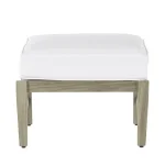 Croquet Teak Outdoor Ottoman - Image 11