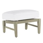 Croquet Teak Outdoor Ottoman - Image 17