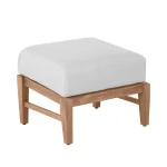 Croquet Teak Outdoor Ottoman - Image 16