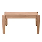 Croquet Teak Outdoor Ottoman - Image 15