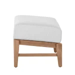 Croquet Teak Outdoor Ottoman - Image 10