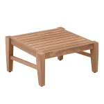 Croquet Teak Outdoor Ottoman - Image 3