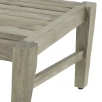 Croquet Teak Outdoor Ottoman - Image 7