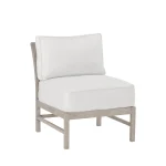 Club Teak Outdoor Sectional Slipper Chair