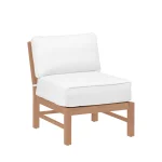 Club Teak Outdoor Sectional Slipper Chair - Image 6