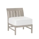 Club Teak Outdoor Sectional Slipper Chair - Image 8