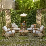 Croquet Teak Outdoor Recliner Chair - Image 3