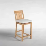 Croquet Teak Outdoor Counter Stool 24 In. - Image 23