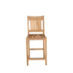 Croquet Teak Outdoor Counter Stool 24 In. - Image 12