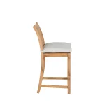 Croquet Teak Outdoor Counter Stool 24 In. - Image 10
