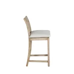 Croquet Teak Outdoor Counter Stool 24 In. - Image 7