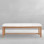 Club Teak Outdoor Backless Bench 59 In. - Image 3