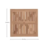 Club Teak 35.5 In. Square Outdoor Table Top - Image 6