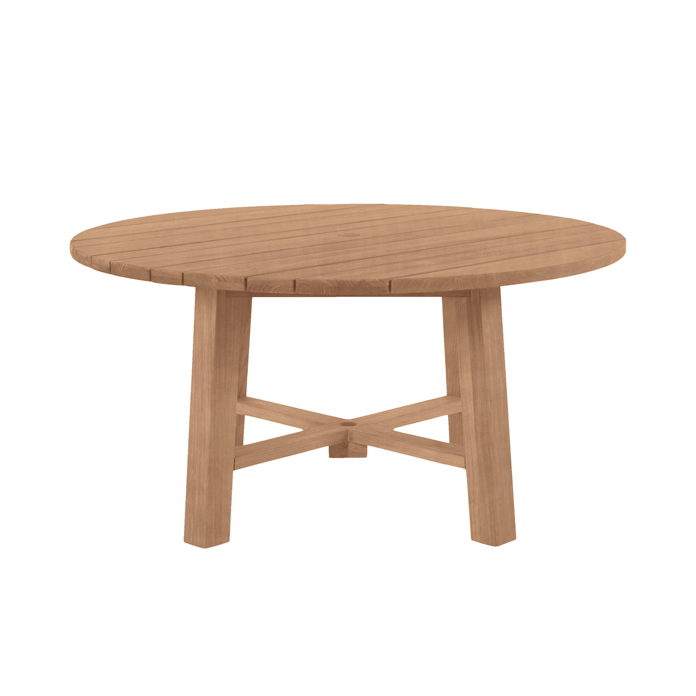 Paige Teak Round Outdoor Table 60 In. W X 30. 25 In. H
