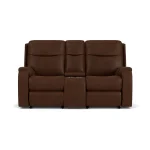Penn Fabric Power Reclining Loveseat with Console & Power Headrests & Lumbar - Image 8