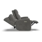 Penn Fabric Power Reclining Loveseat with Power Headrests & Lumbar - Image 11