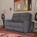 Penn Fabric Power Reclining Loveseat with Power Headrests & Lumbar - Image 3