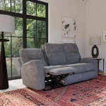 Penn Fabric Power Reclining Sofa with Power Headrests & Lumbar - Image 7
