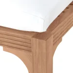 Club Teak Outdoor Chaise Lounge With Wheels - Image 7