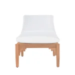 Club Teak Outdoor Chaise Lounge With Wheels - Image 10