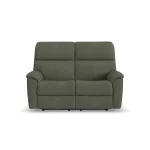 Porter Fabric & Leather Power Reclining Loveseat with Power Headrest & Lumbar - Image 4