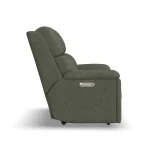 Porter Fabric & Leather Power Reclining Loveseat with Power Headrest & Lumbar - Image 5