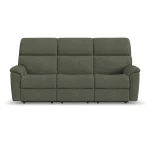 Porter Fabric & Leather Power Reclining Sofa with Console, Power Headrest, & Lumbar - Image 4