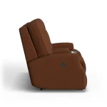 Devon Fabric Power Reclining Loveseat with Console - Image 9