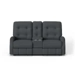 Devon Fabric Reclining Loveseat with Console - Image 8