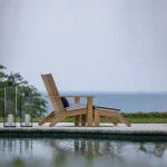 Ashland Teak Outdoor Adirondack Lounge Chair - Image 13